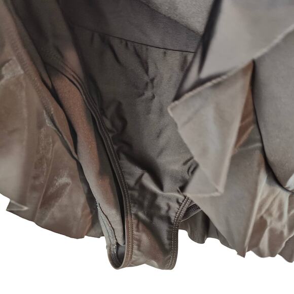 Swimsuits for All Plus Size 16 Black Strapless Tube Top Ruffle Skirt Swimdress - Picture 5 of 11